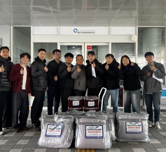 [마을이음팀] 포스코 엠텍, 장애인 가정에 겨울이불배달 봉사 진행