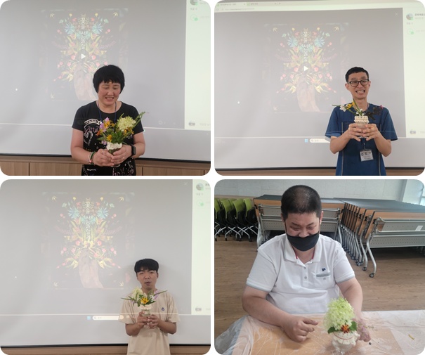 [가족]성인주간보호2반~도자기 선캐처 만들기