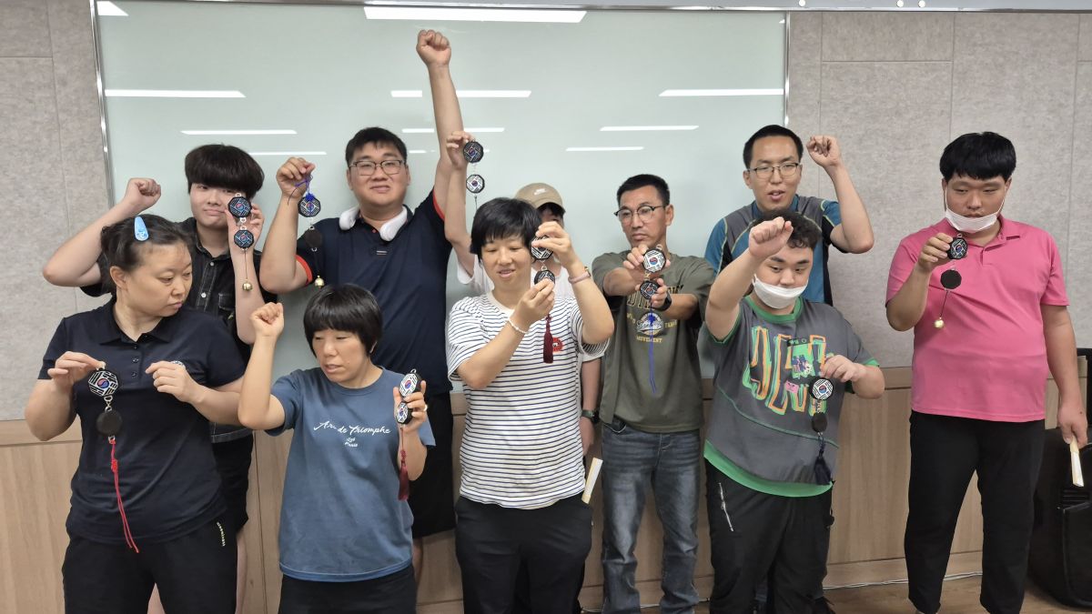 [능력키움] 장애인평생학습도시_커피찌꺼기(커피박) 새활용 구축사업_살랑 살랑 커피박 풍경 만들기(하트,태극기)